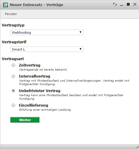 Vertragsarten