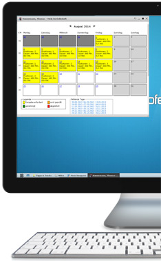 Screenshot Soferu® Ausbildungsnachweise